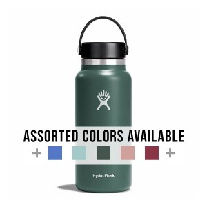 Hydro Flask 32oz wide mouth bottles, assorted colors available